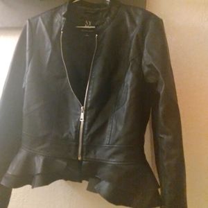Vegan leather jacket~~~new york & company